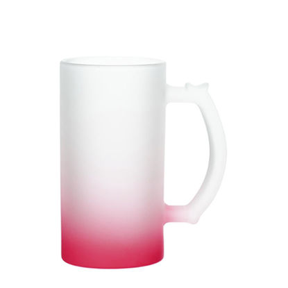Picture of BEER GLASS (Frosted) RED Gradient 16oz