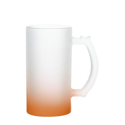 Picture of BEER GLASS (Frosted) ORANGE Gradient 16oz