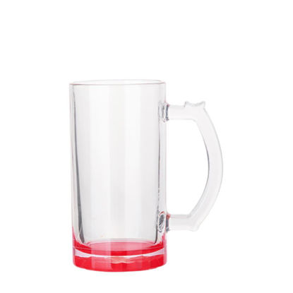 Picture of BEER GLASS (Clear) RED bottom 16oz