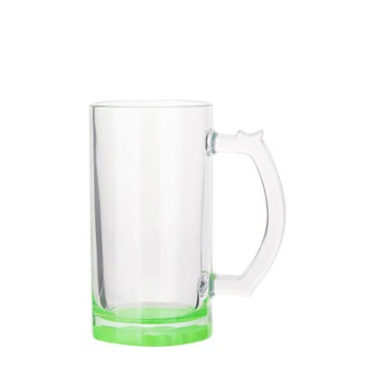 Εικόνα της BEER GLASS (Clear) GREEN bottom 16oz