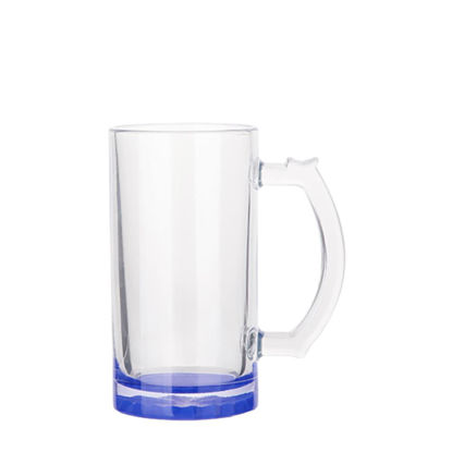 Picture of BEER GLASS (Clear) BLUE DARK bottom 16oz