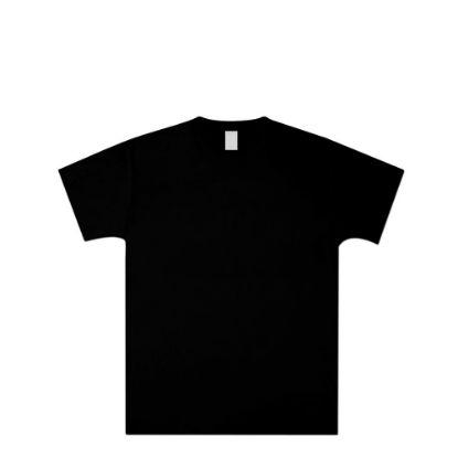Picture of Cotton T-Shirt (KIDS 7-8 years) BLACK 150gr