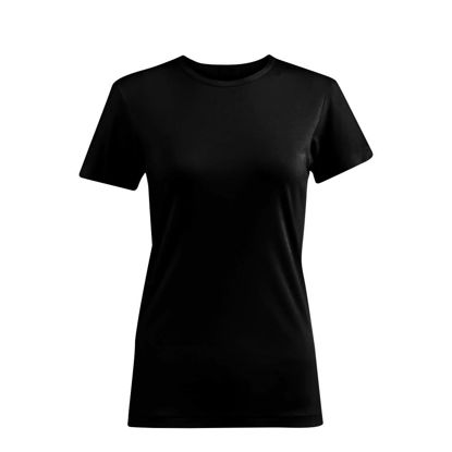 Picture of Cotton T-Shirt (WOMEN Small) BLACK 150gr