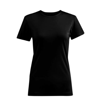 Picture of Cotton T-Shirt (WOMEN Large) BLACK 150gr