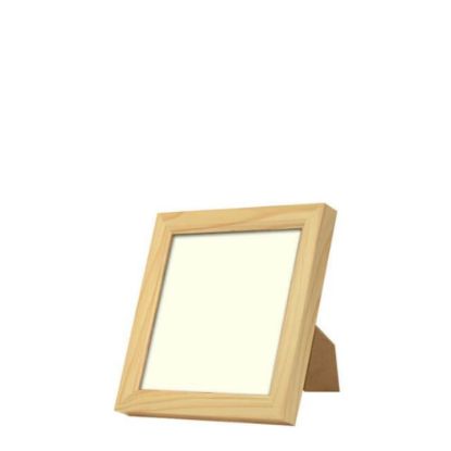 Εικόνα της Wood Photo Frame - Light Brown 15.2x15.2cm (Functional)