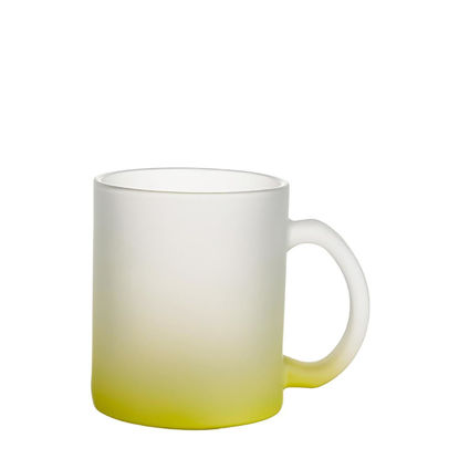 Picture of MUG GLASS -11oz (FROSTED) YELLOW Gradient
