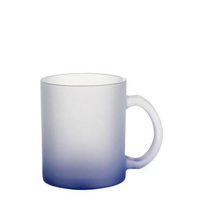 Picture of MUG GLASS -11oz (FROSTED) BLUE DARK Gradient