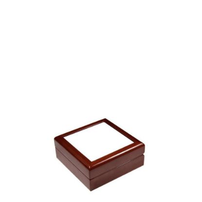Εικόνα της JEWELRY BOX - MAROON - 138x138x55mm