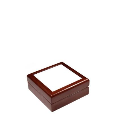 Picture of JEWELRY BOX - MAROON - 182x182x70mm