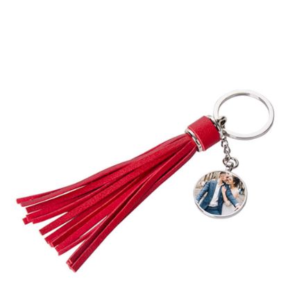 Picture of KEY-RING -Tassel (RED long) ROUND