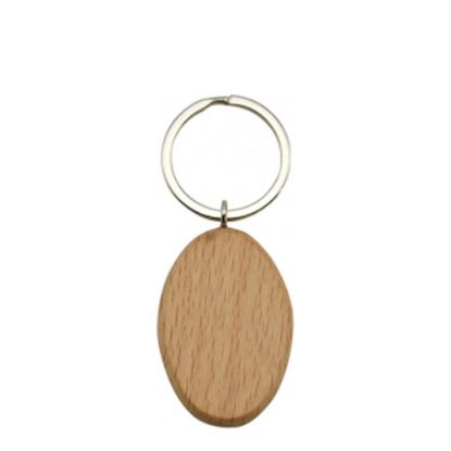 Picture of KEY-RING - WOODEN (Oval)