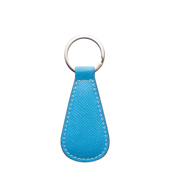 Picture of KEY-RING - PU LEATHER (WaterDrop) BLUE LIGHT