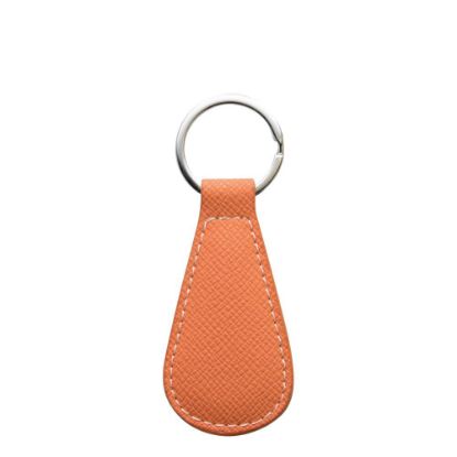 Picture of KEY-RING - PU LEATHER (WaterDrop) ORANGE