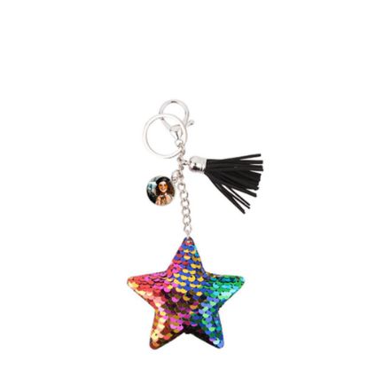 Picture of KEY-RING - (SEQUIN) STAR mixed colors