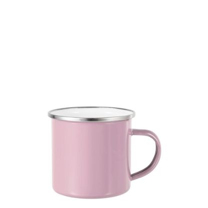 Εικόνα της Enamel Mug  6oz. PINK with Silver Rim