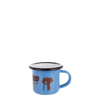 Picture of Enamel Mug  3oz. BLUE with Black Rim