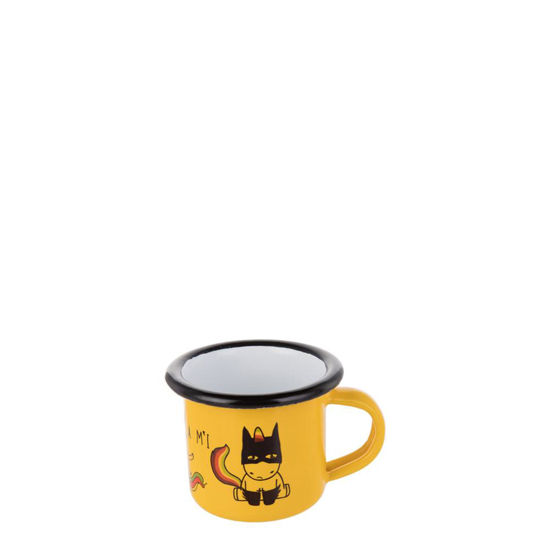 Picture of Enamel Mug  3oz. YELLOW with Black Rim