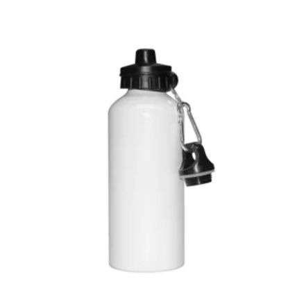 Picture of WATER BOTTLE - ALUM. 600ml - WHITE 2caps