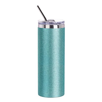 Picture of Skinny Tumbler 20oz BLUE Glitter