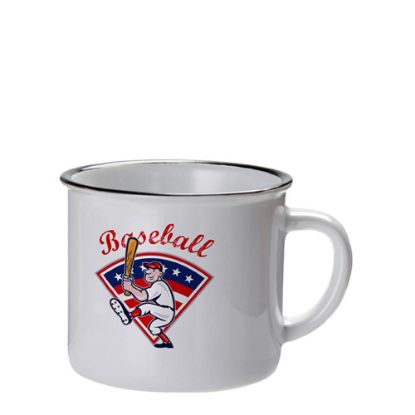 Picture of MUG 10oz (CERAMIC ENAMEL) BLACK rim