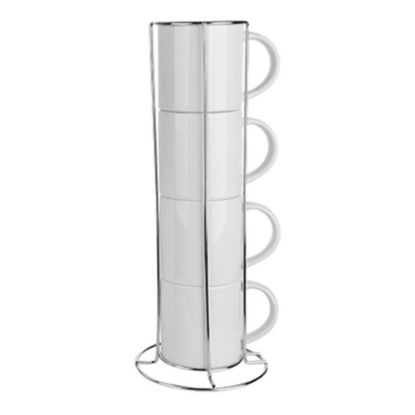 Picture of Mug White (Gloss) 10oz. Stackable (Set of 4pcs)