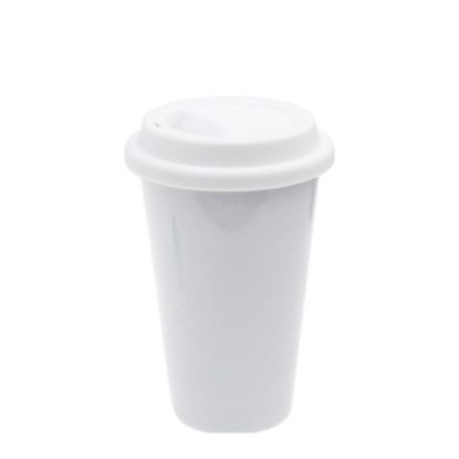 Εικόνα της TUMBLER - COFFEE MUG 12oz - CERAMIC white
