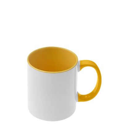 Picture of MUG 11oz - INNER & HANDLE - YELLOW GOLD