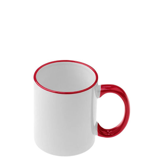 Picture of MUG 11oz - RIM & HANDLE - RED