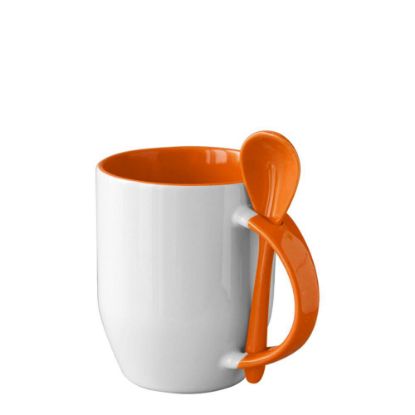 Picture of MUG 12oz INNER+HANDLE (SPOON) ORANGE