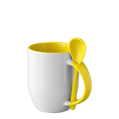 Picture of MUG 12oz INNER+HANDLE (SPOON) YELLOW