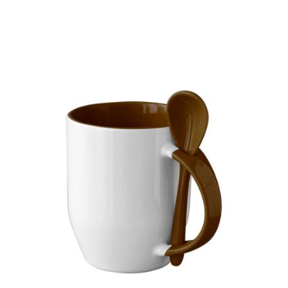 Picture of MUG 12oz INNER+HANDLE (SPOON) MAROON