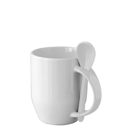 Picture of MUG 12oz INNER+HANDLE (SPOON) WHITE