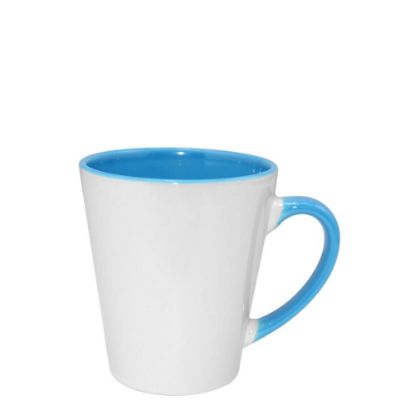 Picture of MUG 12oz - INNER & HANDLE/Latte - BLUE LIGHT