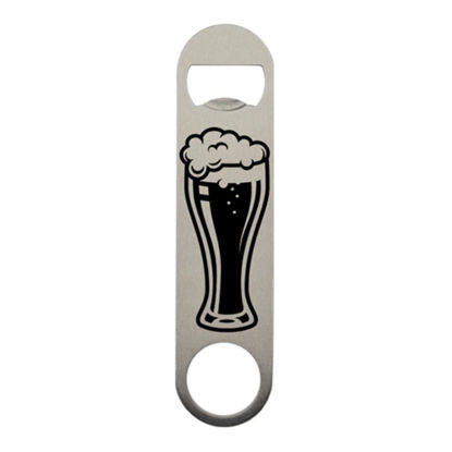 Picture of BOTTLE OPENER (STAIN.STEEL silver) rect.big