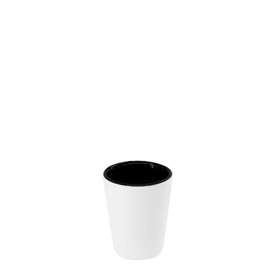 Picture of Shot - 1.5oz Ceramic (White) with Black inner