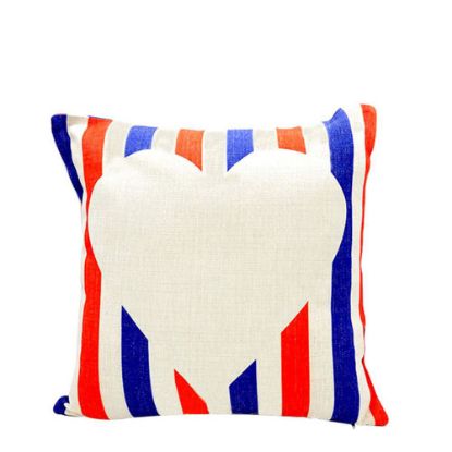 Picture of PILLOW - COVER (LINEN red & blue) 40x40cm