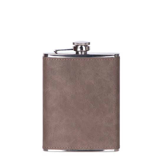 Picture of Flask 8oz PU (Brown Dark) for Sublimation