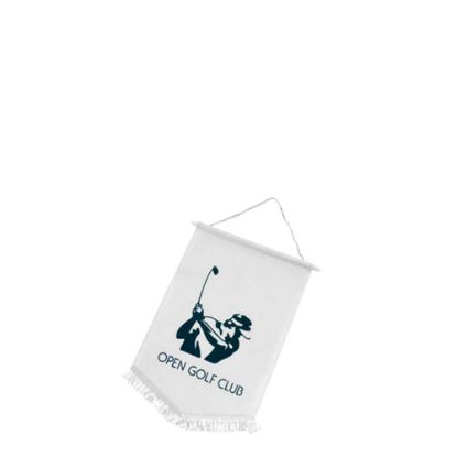 Picture of FLAG POLYESTER (18x15cm) WHITE