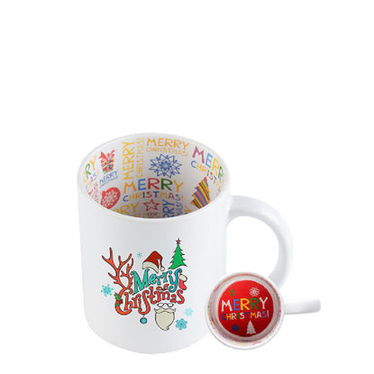 Picture of MUG 11oz - PRINT INSIDE (MERRY CHRISTMAS)