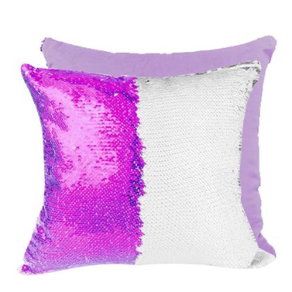 Εικόνα της PILLOW - COVER Sequin (PURPLE) 40x40cm