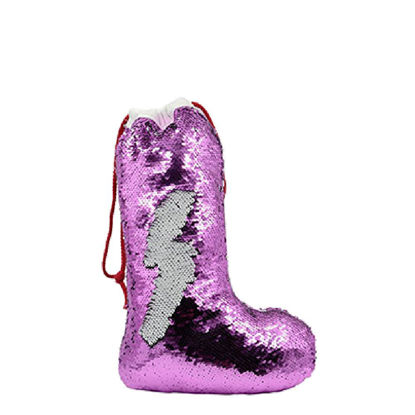 Picture of XMAS - STOCKING (SEQUIN purple) 40x26cm