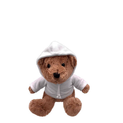 Picture of TEDDY BEAR - 20 cm BROWN dark (with HOODIE)