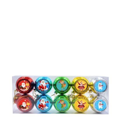 Picture of XMAS BALL - ASSORTED COLORS (10pcs) Diam. 8cm