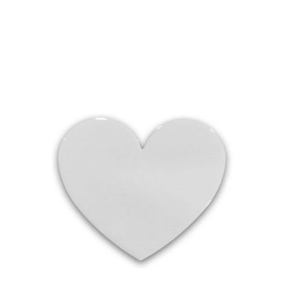Picture of FRIDGE MAGNET -ALUM. (WHITE) HEART 6.2x5.5