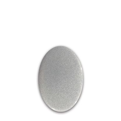 Picture of FRIDGE MAGNET -ALUM. (SILVER) OVAL 4.5x5.8