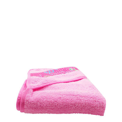 Picture of Baby Towel  75x75cm (Hooded) PINK super-soft 100% cotton