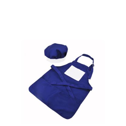 Picture of APRON (BLUE kids) with CHEF CAP - SMALL