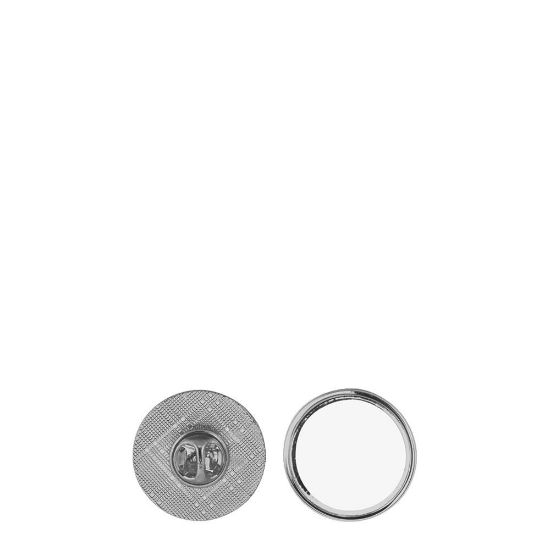 Picture of Name Badge - PIN metal (round) 2.5cm SILVER