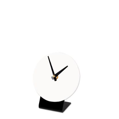 Εικόνα της TABLE CLOCK (PLASTIC) WH.GLOSS diam.12.07