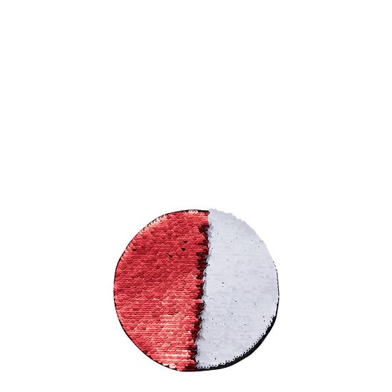 Picture of ROUND ADHESIVE sequin (RED) D.10cm